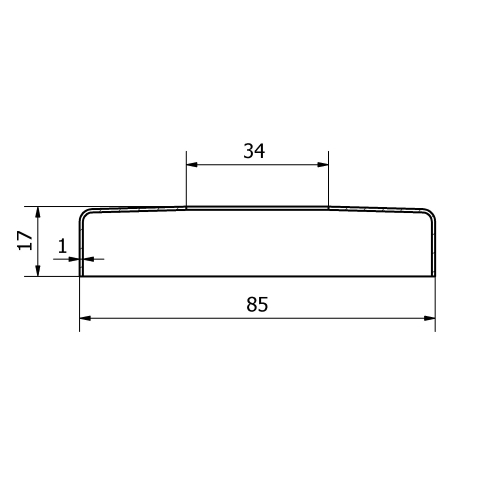 Copripiastra da 85 mm. inox per piastra da 33,7