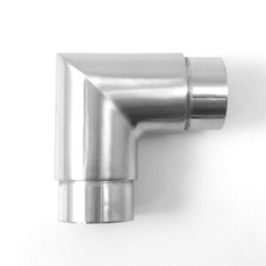 Gomito a 90° in acciaio inox AISI 304 satinato