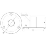 PIASTRA A TERRA Ø 120 x 42,4 mm. AISI 304 SATINATO-9443