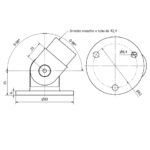 PIASTRA CON SNODO Ø 42,4 x 2,0 AISI 316 SATINATO-9470