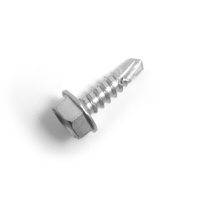 25 Viti Autoperforanti In Acciaio Inox 18-8, Testa Esagonale Con Rondella, #8 X 1 Pollice