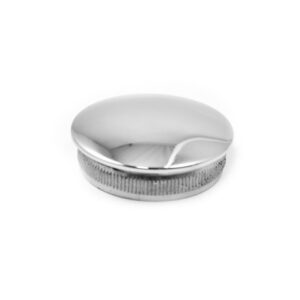 Tappo bombato per tubo in acciaio inox AISI 316 lucido