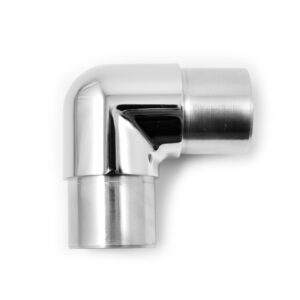 Curva stretta a 90° per tubo Ø 42,4 x 2 mm in acciaio inox AISI 316 lucido