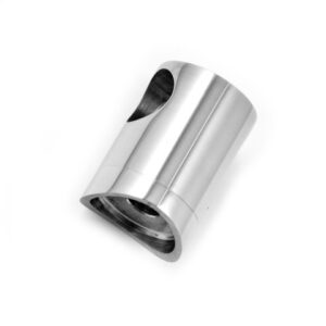 Supporto per traverse Ø 12 mm per tubo Ø 42,4 mm in acciaio inox AISI 316 lucido