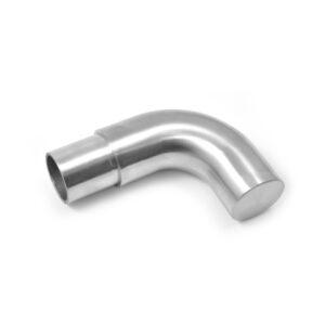 Curva a 90° cieca in acciaio inox AISI 304 satinato