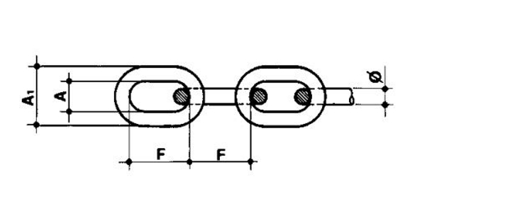 Catena genovese in acciaio inox aisi 316