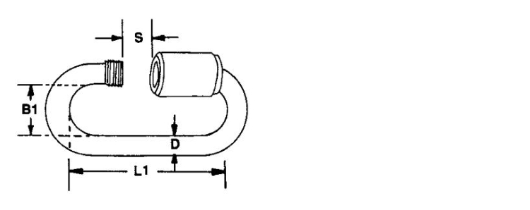 Maglia rapida in acciaio inox aisi 316