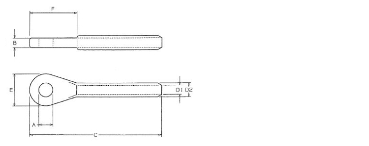 Occhio inox AISI 316 a pressare