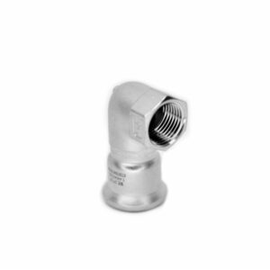 GOMITO MISTO PRESSARE - FILETTATO FEMMINA INOX AISI 316L
