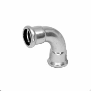 CURVA 90° A PRESSARE FEMMINA - FEMMINA INOX AISI 316L