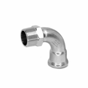 CURVA 90° MISTO PRESSARE - FILETTATO MASCHIO INOX AISI 316L