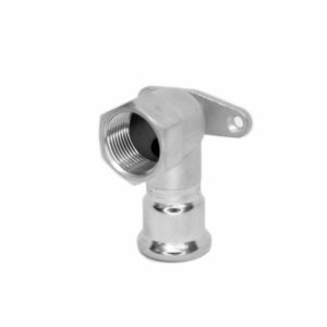 GOMITO STAFFA A TERRA PRESSARE - FIL FEMMINA INOX AISI 316L