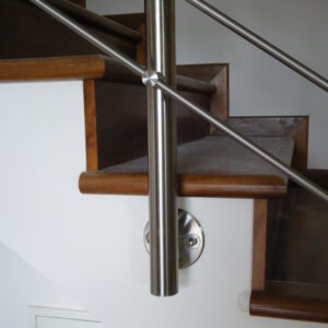 MONTANTE TONDO INOX PER TRAVERSE - immagine 4