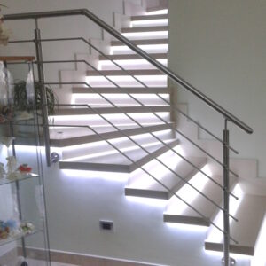 MONTANTE TONDO INOX PER TRAVERSE - immagine 6