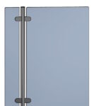 Paletto tondo in acciaio inox con pinze per vetri. Disponibile in AISI 304 e AISI 316 in finitura lucida e satinata.